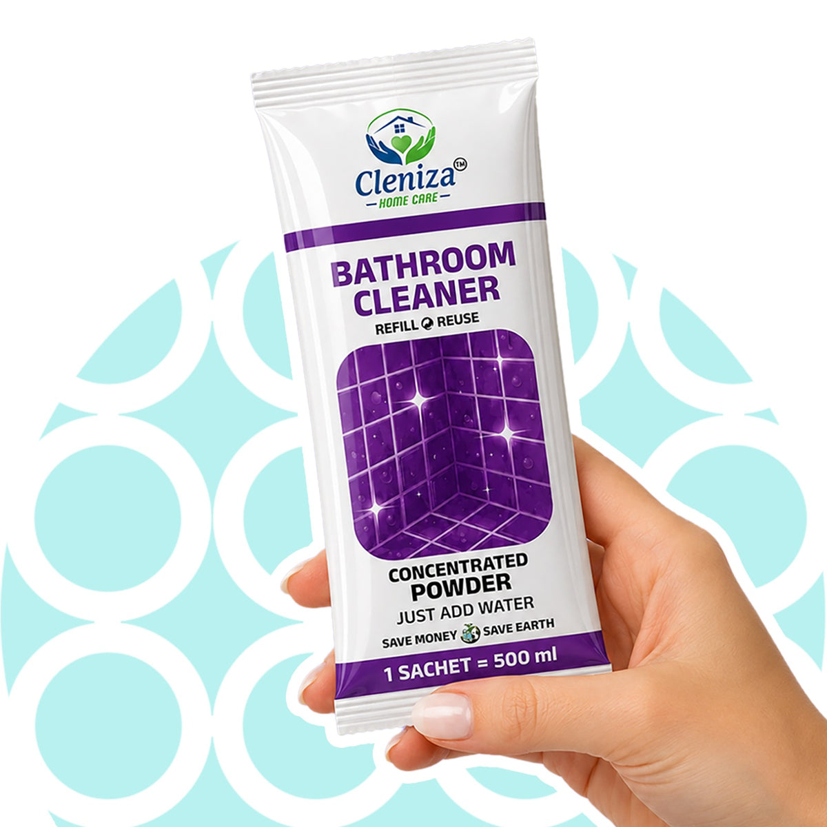 Bathroom & Tile Cleaner Refill Sachets | Cleniza