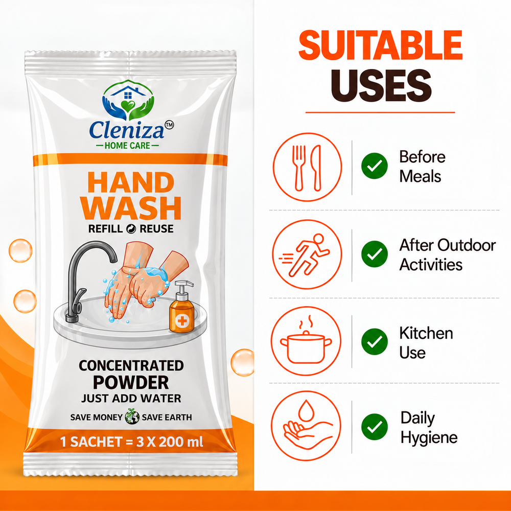 Foaming Handwash Refill Sachets for Pump Bottles | Cleniza