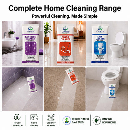 Bathroom Cleaner, Floor Cleaner, Toilet Cleaner - Cleniza 