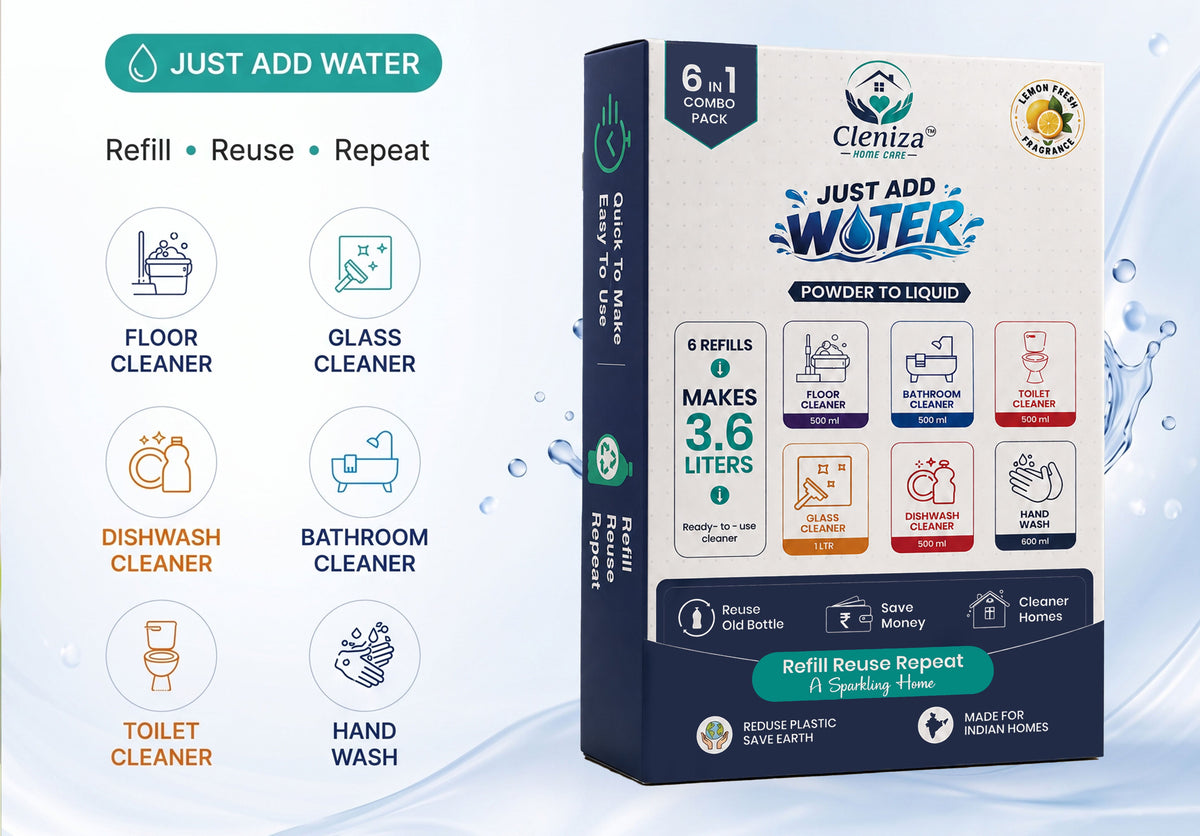 6-in-1 Home Cleaning Combo | 6 Pack Refill | Cleniza
